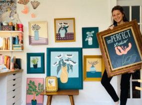 imPerfect Studio featured image Natalie Crandall holding sign